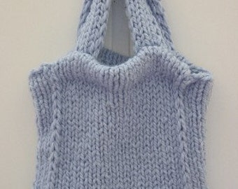 KNIT TOTE BAG: BEGINNER KNITTING PATTERN – I'd Knit That