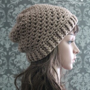 Einfache Häkelanleitung für Anfänger - Häkelanleitungen - Slouchy Hat Häkelanleitung - Sofortiger digitaler Download