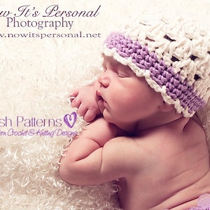 Crochet PATTERN Crochet Hat Pattern Crochet Patterns for Baby Hats Baby, Toddler, Child, Kids, Adult Sizes Photo Prop PDF 148 image 1