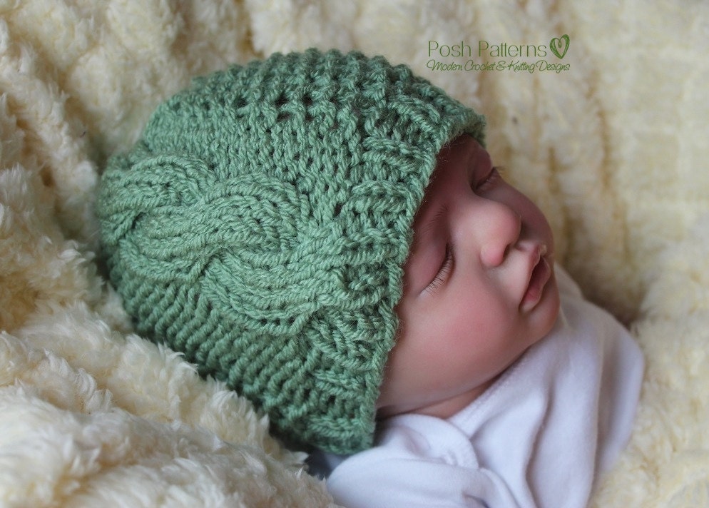 Knitting PATTERN Knit Cable Hat Pattern Knitting Patterns | Etsy