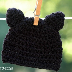 Cat Hat Crochet Pattern - Crochet Cat Hat Pattern - Black Cat Crochet Hat Pattern - Crochet Patterns - Toutes les tailles - PDF 279