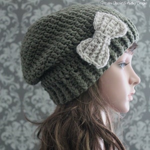 Crochet PATTERN - Womens Slouchy Hat Pattern - Crochet Hat Pattern - Ladies Crochet Patterns - Toddler Child Adult Sizes - Pattern 381