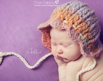 Crochet PATTERN - Crochet Hat Pattern - Crochet Patterns for Babies - Baby Bonnet Pattern - Baby, Toddler, Child, Adult Sizes - PDF 323