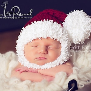 Crochet PATTERN - Crochet Santa Hat Pattern - Santa Beard - Crochet Hat Pattern - Baby, Toddler, Child, Adult Sizes - Photo Prop - PDF 295