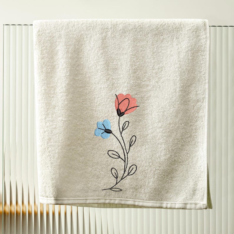 Mini Floral Embroidery Design Bundle, Small Flower Machine Embroidery ...
