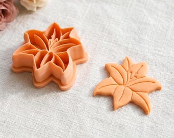 Hawaiiaanse hibiscusbloem polymeerkleivorm, tropische bloemenoorbelvorm