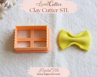 Farfalle Pasta, Italian Food Cutter STL (Digital File)