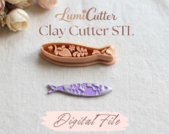 Folk Art Fish Clay Cutter STL (digitaal bestand)