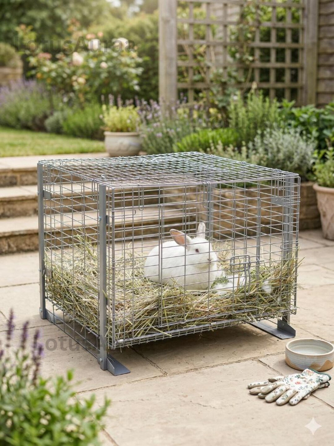 Metal Rabbit Cage | Dual Access Doors | Stackable Indoor Pet House - Etsy