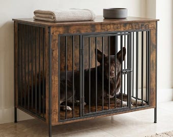 Casinhas de madeira para cães de pequeno, médio e grande porte | Casinha de madeira moderna para cães | Presente para amantes de cães | Móveis para cães
