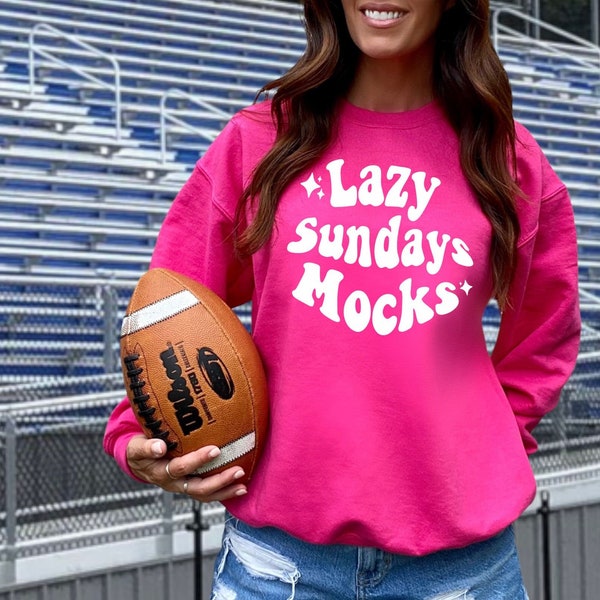 Pink Football Sweatshirt mockup - Football Mock up - Gildan 18000 Heliconia Football Mockup - Football Shirt Mock Up - Modeled football mock