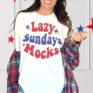 4th of July t-shirt mockup, Comfort Colors, white tee