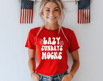 Red TShirt MockUp for 4th of July Comfort Colors C1717 Mockup Tee Shirt Mockup Red Patriotic T Shirt Mock Up Comfort Colors 1717 Flag
