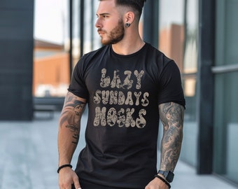 Mockup zwart T-shirt getatoeëerde man - Gildan 5000