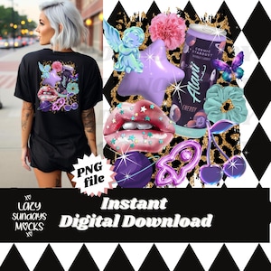 Alani PNG - drink collage - Cosmic Stardust - girly aesthetic - trending - viral - collage design