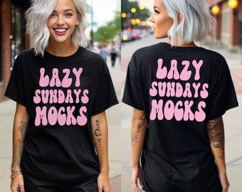 Comfort Colors Front and Back C1717 Black Mockup - Trendy Model Mockup - Oversized Tshirt Mockup 1717 - Womens Black TShirt Mockup Back
