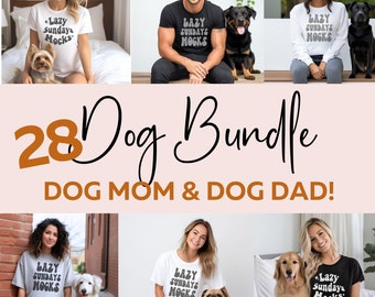 Dog Mom/Dad Mockup Bundle – Gildan 18000 & Bella 3001 (Digital Download)