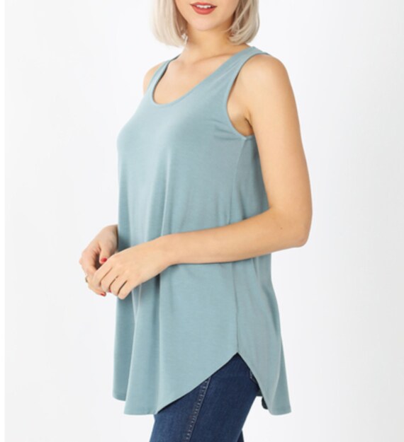 blank flowy tank tops