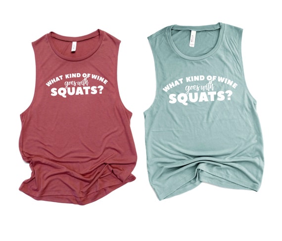 Funny Workout Tank Muscle Tank Women S Workout Tank Top Funny Gym Tank What Kind Of Wine Goes With Squats Funny Workout Tank Muscle Tank Women S Workout Tank Top Funny Gym Tank What Kind Of Wine Goes With Squats