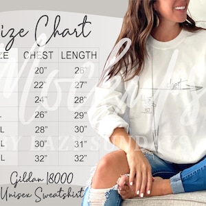 Gildan 18000 Size Chart, Size Chart,Gildan sweatshirt size chart, Gildan size chart, sweatshirt size chart