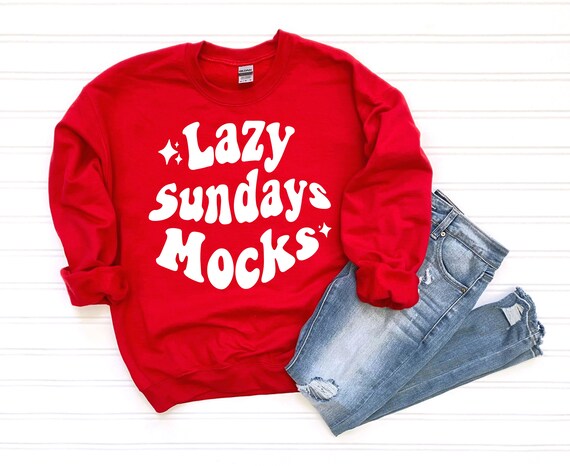 Gildan 18000 Mock Up, Red Sweatshirt Mockup, Clothing Mockup