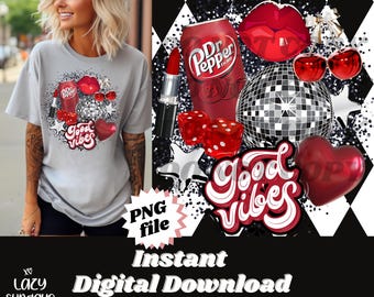 Drink collage PNG - trendy - girly - viral - collage design - sublimation