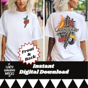 Alternative Grandma PNG - grandmom design - collage design - sublimation