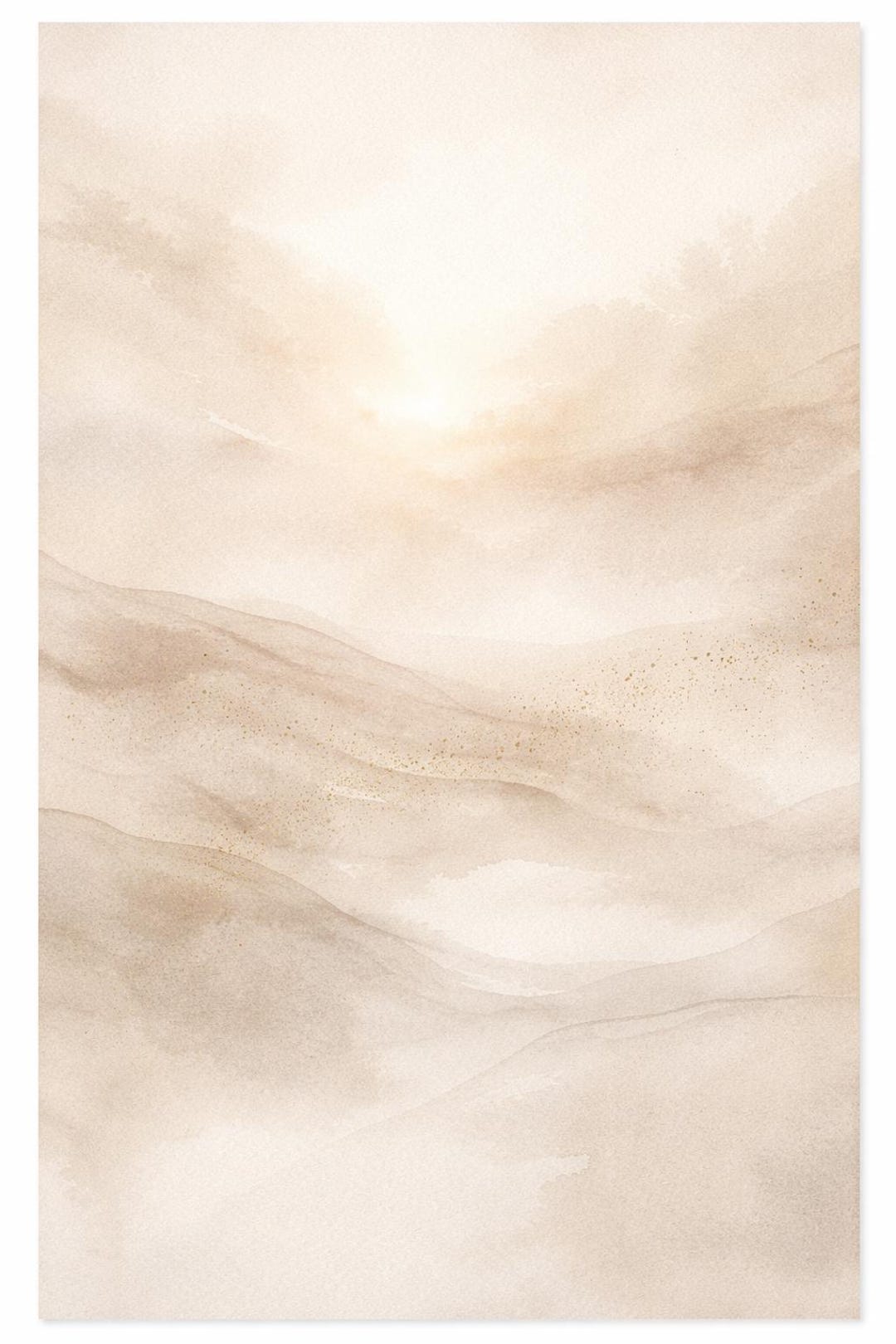 Calm Neutral Abstract Wall Art Printable – Minimalist Beige Artwork A4 ...