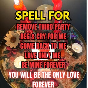 Extreme 5 In 1 Love Spell,White Magic,Powerful Beg For Me By WildWoodWitchByFreya