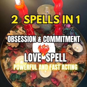 Obsession &Commitment Love Spell By WildwitchWoodByFreya,White Magic,PDF