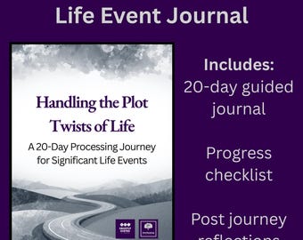 Life Transition Journal PDF: Guided 20-Day Processing Journal for Divorce, Grief, Career Change