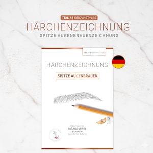 Part 4: BROW STYLES Pointed Eyebrows | Defined Brow Shape Hair Stroke Step-by-Step | Microblading & PMU Practice Sheets (PDF)