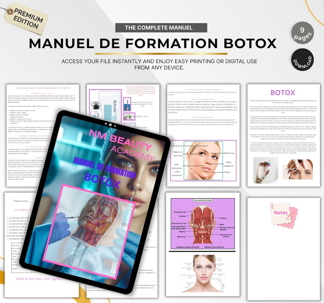 Botox Tutorial Botox Training Manual | Botox Injection Guide | Aesthetic Medicine ...