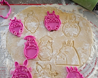 Set of 5 Ghibli cookie cutters – Totoro