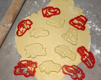 Set of 6 Cars cookie cutters