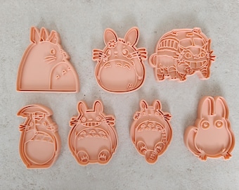 Set of 7 Totoro cookie cutters