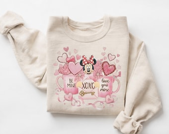 Valentine Coffee Sweatshirt, Womens Valentines Day Sweater, XOXO Sweatshirt, Coffee Lover Gift, Pink Coffee Valentine Shirt, Gift for Her