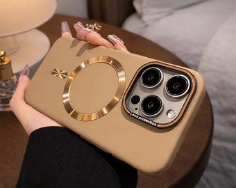 Funda magnética mate para iPhone 12, 13, 14, 15, 16 y 17 (compatible con MagSafe)