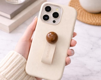 Funda minimalista para iPhone con soporte de anillo, cubierta de TPU antigolpes y anticaídas, soporte giratorio para dedos para iPhone 16 15 14 13 Pro Max