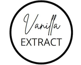 Vanilla Extract Bottle Labels
