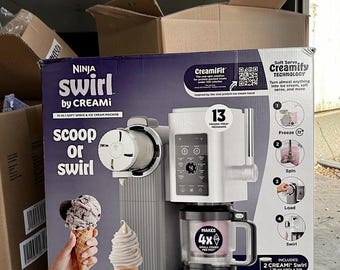 Máquina para hacer helados y postres helados Ninja CREAMi Scoop & Swirl 13 en 1