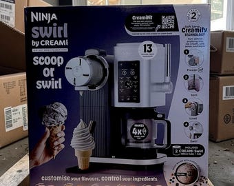 Ninja CREAMi Scoop & Swirl 13-in-1 Ice Cream Maker Soft Serve Machine
