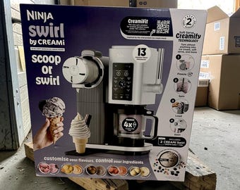 Ninja CREAMi Scoop & Swirl 13-in-1 Ice Cream Maker Soft Serve Machine
