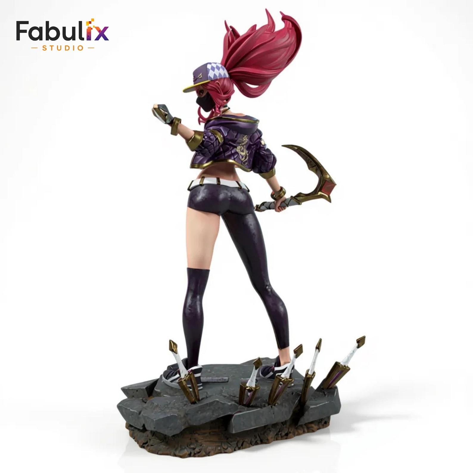 KDA Akali 3D Model STL | League of Legends Fan Art | High Detail 256mm ...