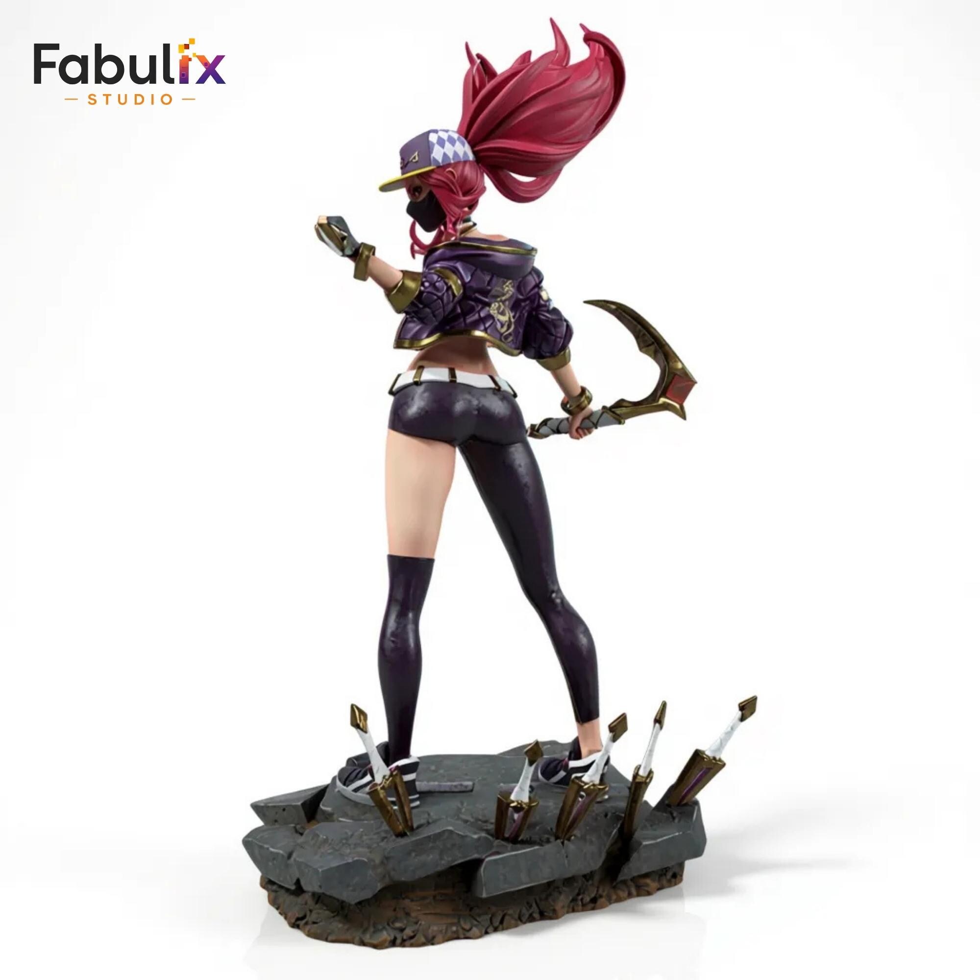 KDA Akali 3D Model STL | League of Legends Fan Art | High Detail 256mm ...