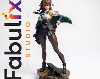 Marian Nikke STL-Datei, Anime Girl Figur für 3D-Druck, 221 mm Harzstatue, unterstützt, digitaler Download