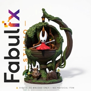 Forest Needle Warrior – Stylized Female Bug Hero 3D Print STL Files