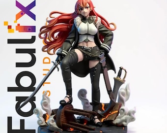 Eris Boreas Grauratte STL-Datei Anime Swordmaster Harz Figur Modell für 3D Druck Digitaler Download