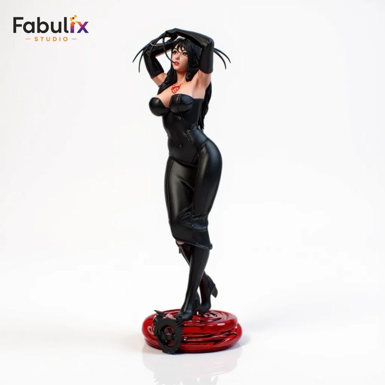 High detail fantasy girl STL model for collectible resin print