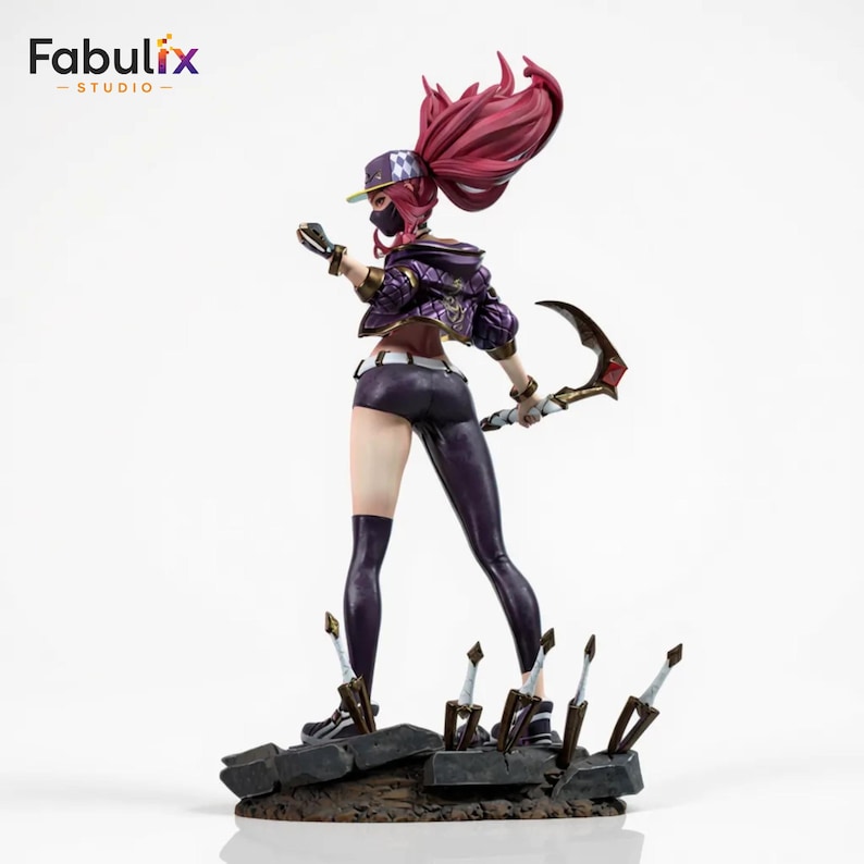 KDA Akali 3D Model STL | League of Legends Fan Art | High Detail 256mm ...